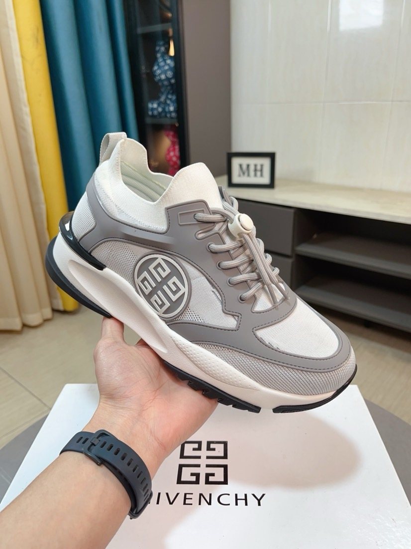 Givenchy Paneled Lace-Up Sneakers