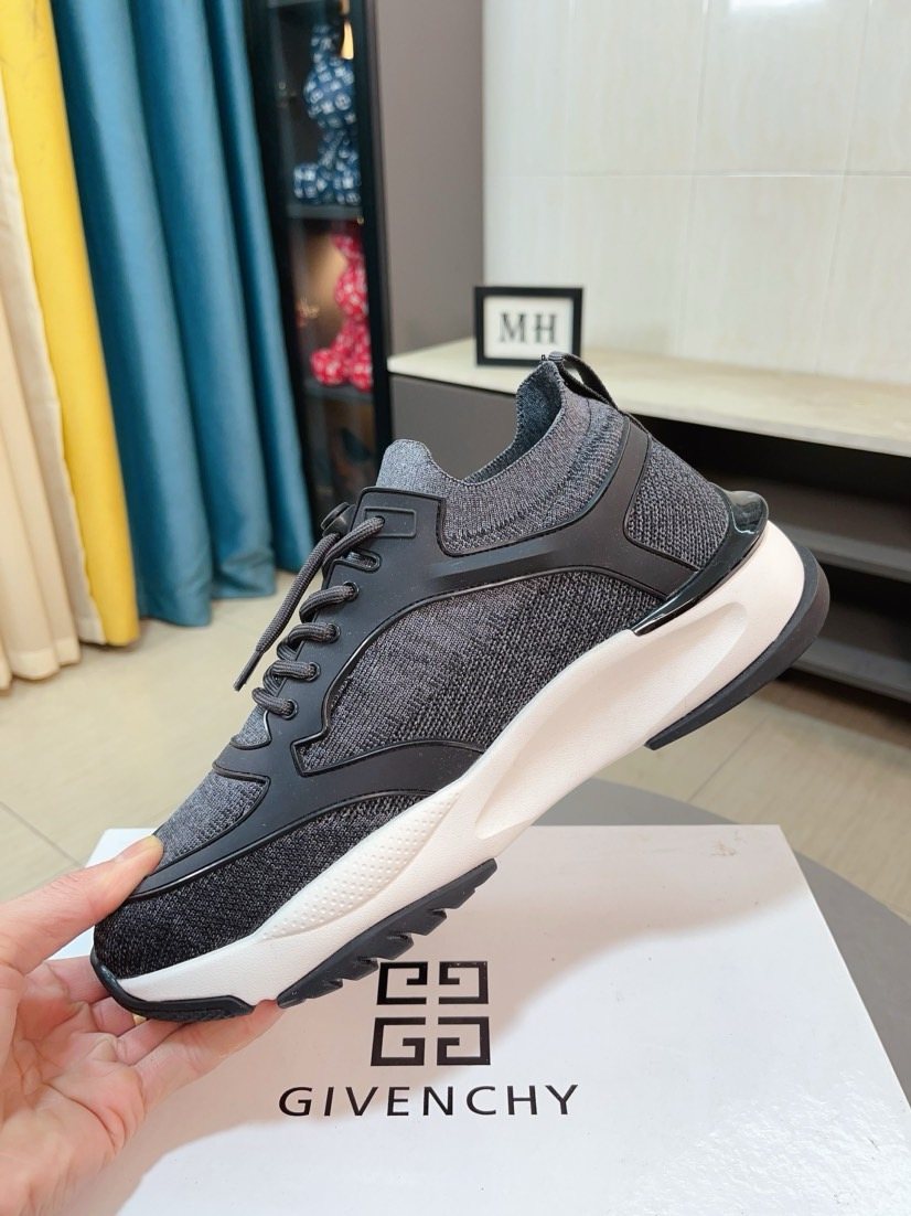 Givenchy Paneled Lace-Up Sneakers