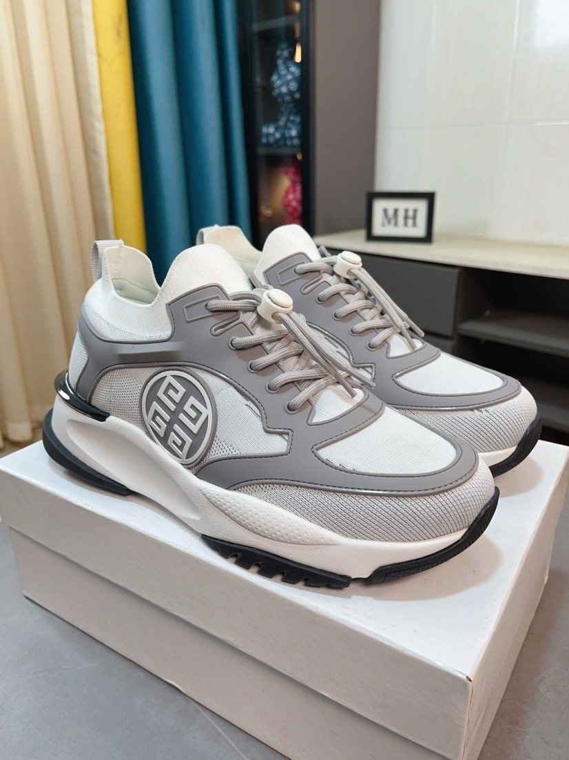 Givenchy Paneled Lace-Up Sneakers