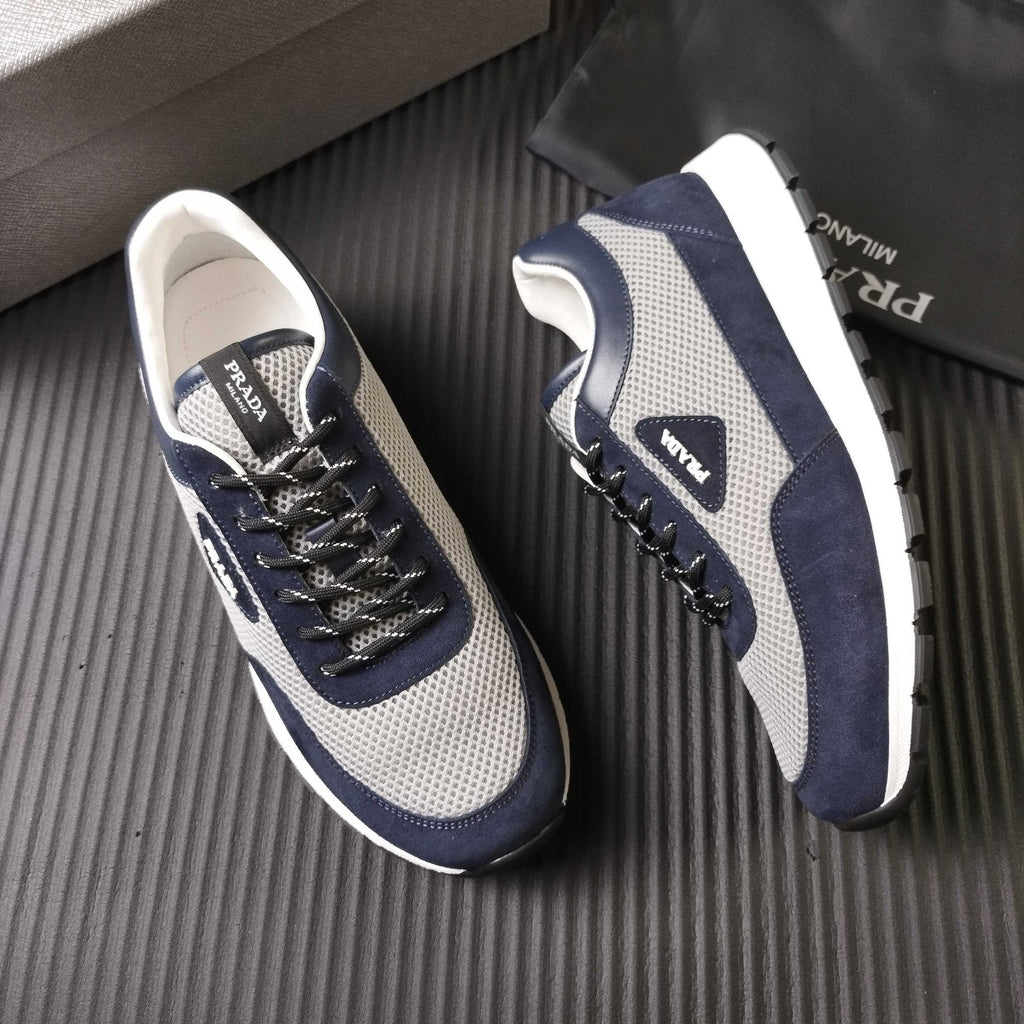 Prada Mesh Low-Top Sneakers - Textured Sole