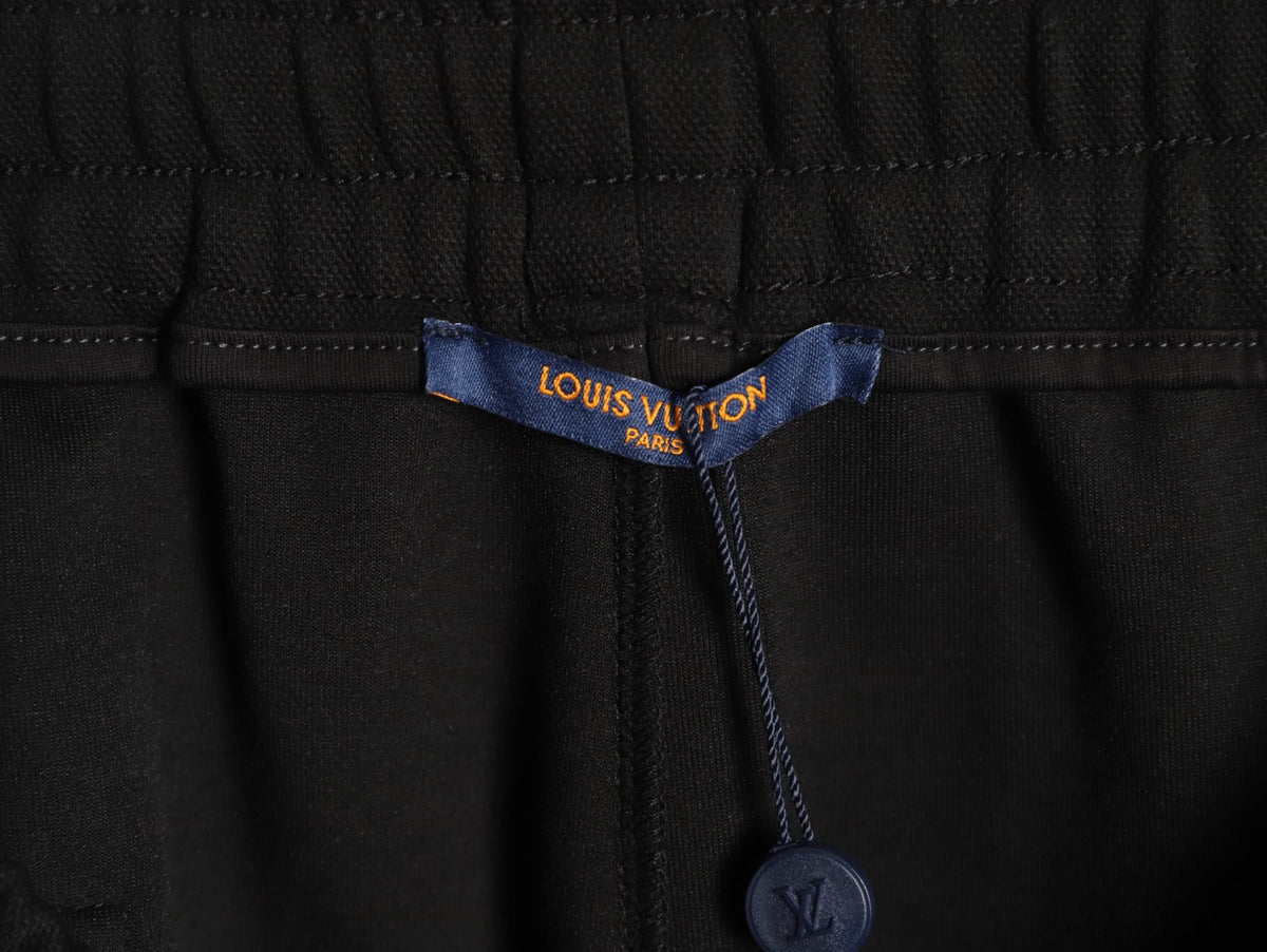 Louis Vuitton Dual-Logo Drawstring Shorts - Black